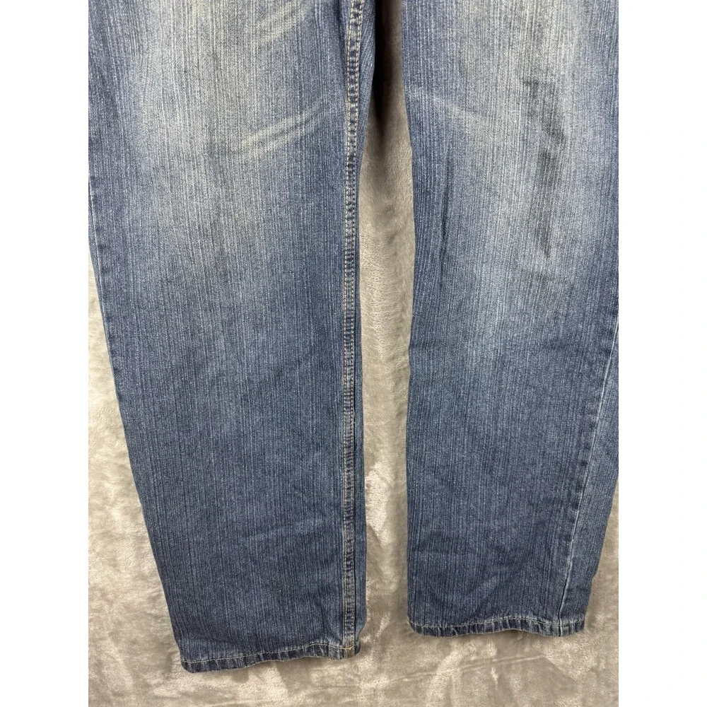 Vintage Black Label Baggy‎ Jeans Mens Size 36 (fits 40x31) Skull Logo Y2K Grunge